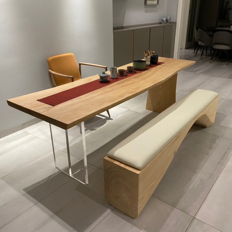 Free Home Office - 北欧無垢材アクリルフローティングテーブルモダンシンプルスタディベッドルームオフィスデスククリエイティブホーム家具モビリダスタジオFYFD