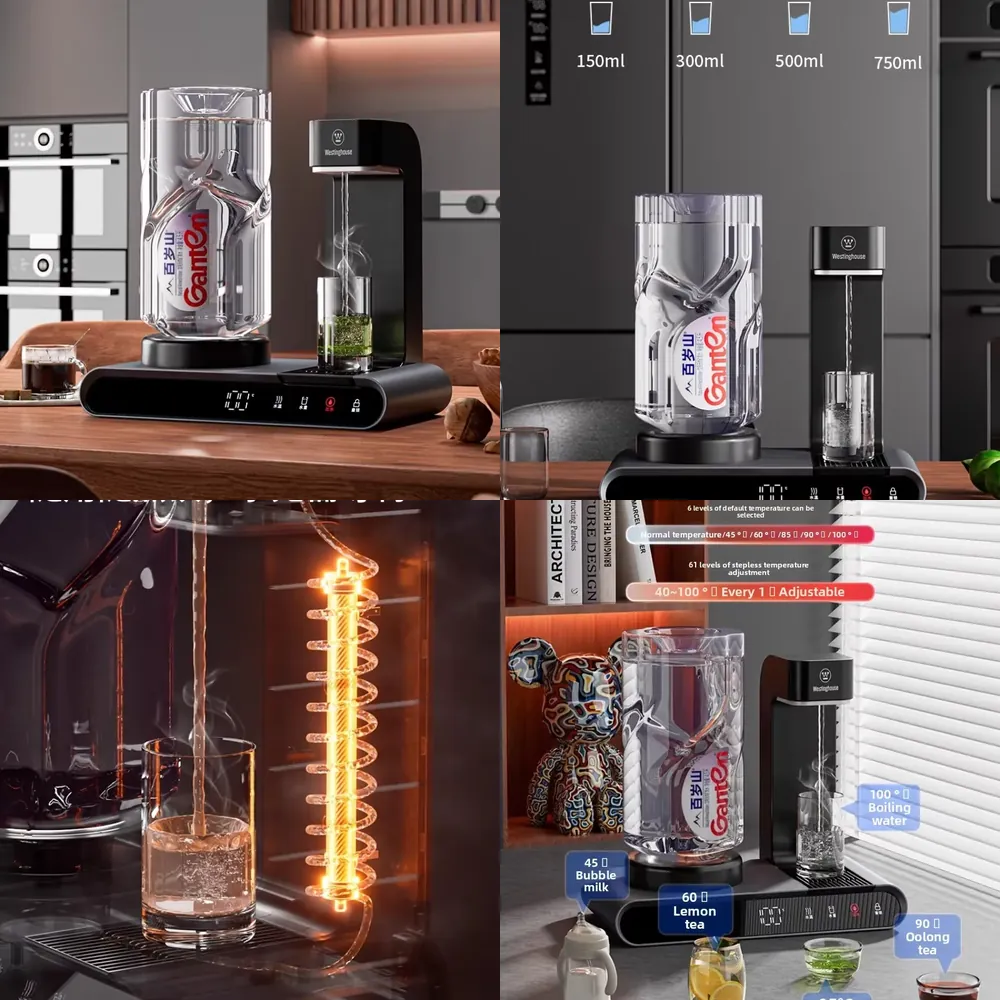 Home Office Kitchen - 2026年製 ウェスティングハウス インスタント温水ディスペンサー 家庭・オフィス・キッチン用 ミニ卓上ボトル式給湯器 急速加熱