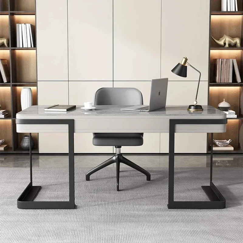 Home Office Trabajo - 女性用収納木製オフィスデスクモダン高級デザイナーオーガナイザーホームコンピューターデスクイタリア製メサデトラバホ家庭用家具