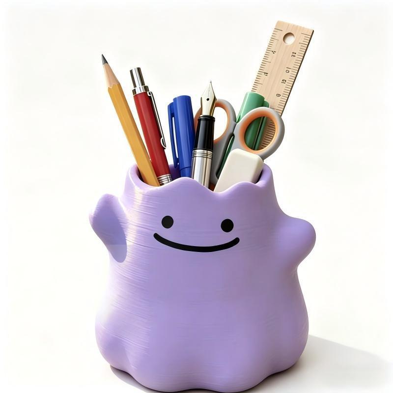 Home Office Organization - ポケモンディットペンホルダー クリエイティブ収納ボックス デスクトップデコレーション 大容量オーガナイザー オフィスおよび学校用品