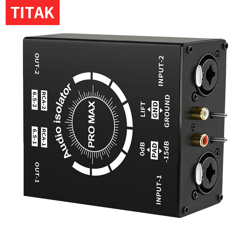 Home Or Office Use - 3ピン XLR/RCA/TS/TRS グランドループノイズアイソレーターボックス 多目的ハムエリミネーター 家庭用およびオフィスシアターオーディオ再生システム用