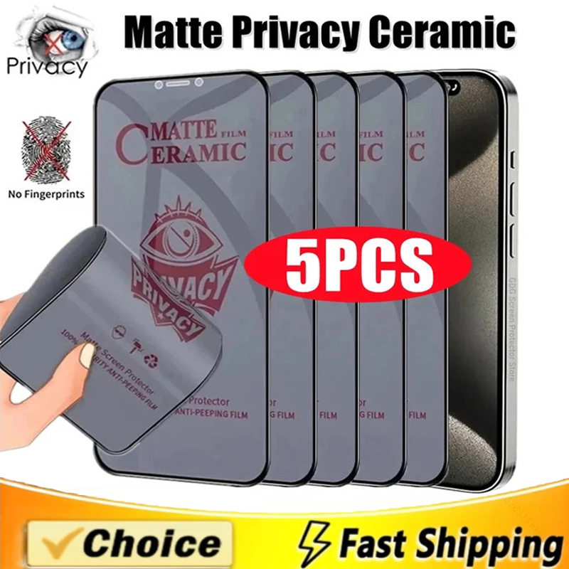 Monitor Privacy Screen - 5 個マットセラミックプライバシースクリーンプロテクター IPhone 14 11 12