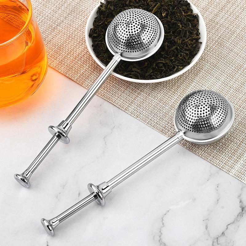 Home Or Office Use - ロングハンドルステンレス鋼茶こし細かいメッシュ防錆ルーズリーフティーフィルターホームオフィスアクセサリー