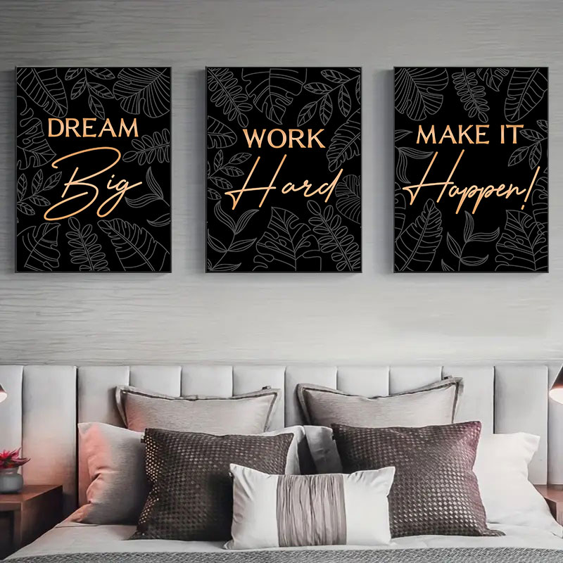 現代のインスピレーション引用キャンバスアートシンプルなファッ - Home Office Room Inspiration のレビューと価格