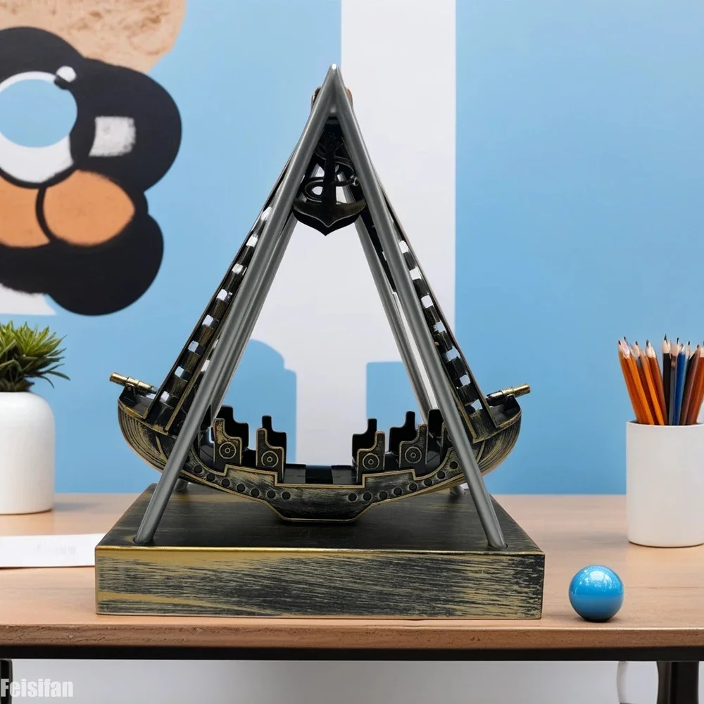 ヴィンテージ海賊船アロマセラピーホルダー、航海風クラフトオー - Home Office Architecture のレビューと価格