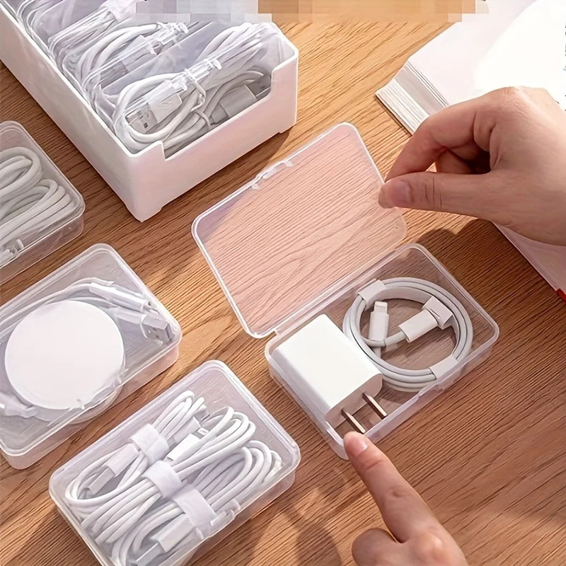 7つの小さなコンパートメントボックス付きデータケーブル収納ボ - Home Office Organization のレビューと価格