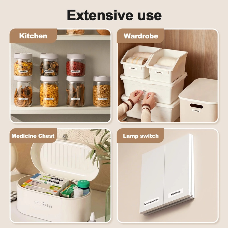 ラベルメーカーマシン（テープ付き）ポータブルプリンター ミニ - Home Office Organization のレビューと価格