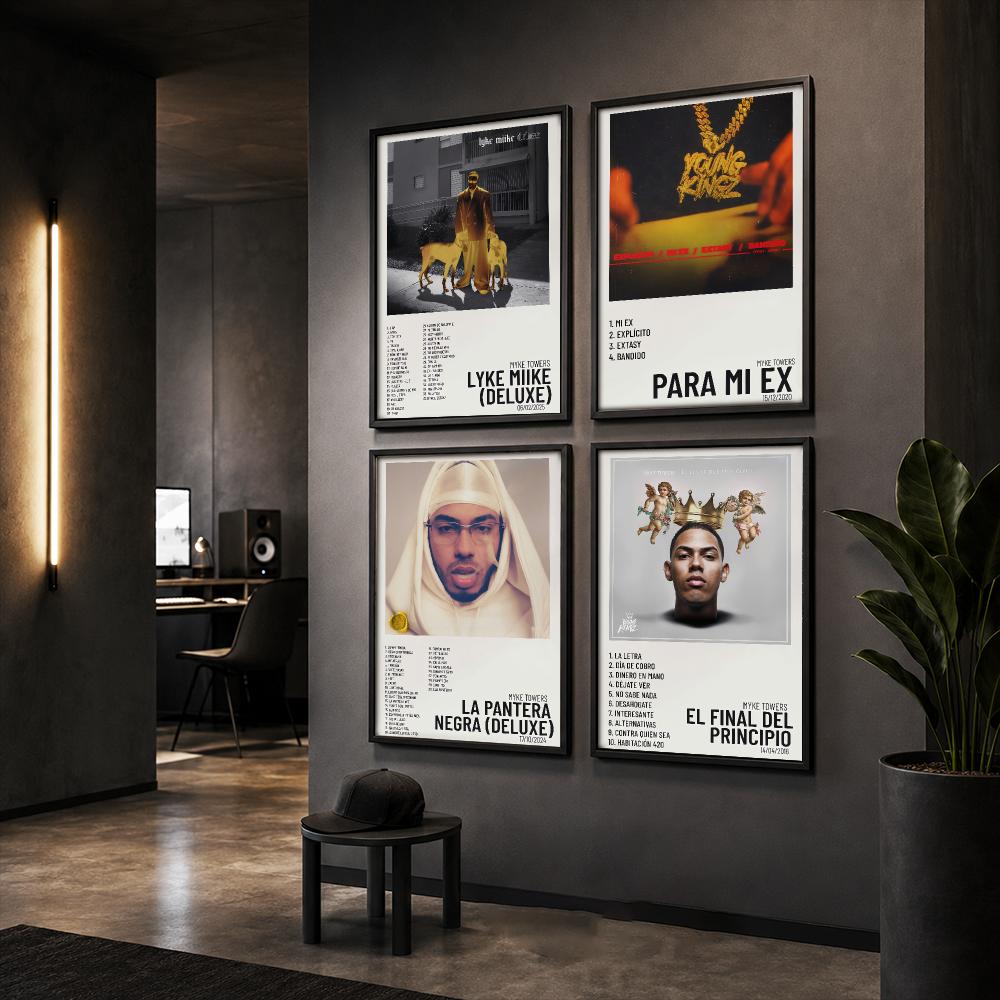 シンガーM-Myke TowersアルバムポスターHDホーム - Home Office Form のレビューと価格
