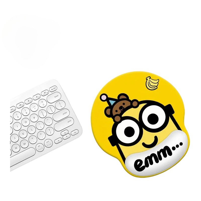 ミニオンズ漫画かわいいリストバンド付きマウスパッド カワイイ - Home Or Office Use のレビューと価格