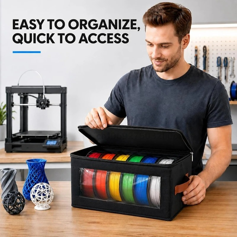 フィラメント収納バッグ - 3Dプリンターフィラメント収納容 - Home Or Office Use のレビューと価格