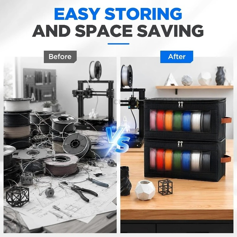 フィラメント収納バッグ - 3Dプリンターフィラメント収納容 - Home Or Office Use のレビューと価格