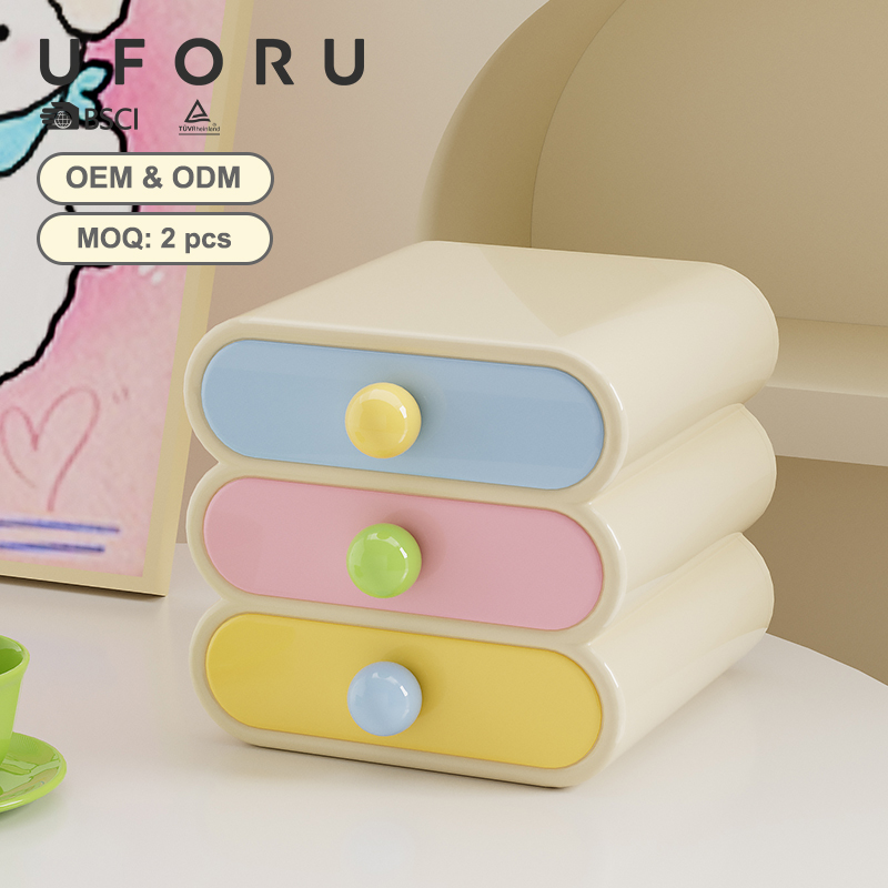 Uforu ドーパミンデスクオーガナイザー、3段引き出し収納 - Home Office Organization のレビューと価格