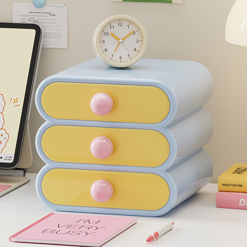 Uforu ドーパミンデスクオーガナイザー、3段引き出し収納 - Home Office Organization のレビューと価格