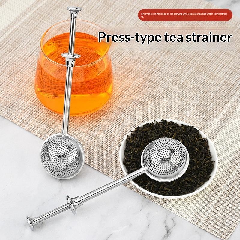 ロングハンドルステンレス鋼茶こし細かいメッシュ防錆ルーズリー - Home Or Office Use のレビューと価格